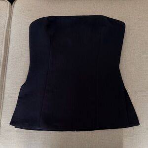 Aritzia Navy Strapless Top